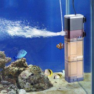 增氧泵加氧泵两用侧滤增氧过滤泵净水家庭鱼缸过滤器圆形带过滤水