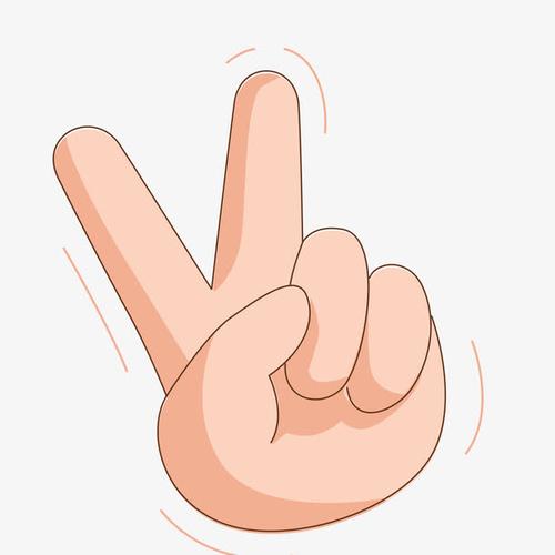 肤色yes手势矢量素材