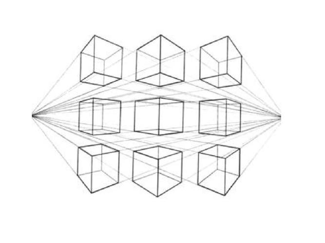 两点透视原理及单体画法ppt