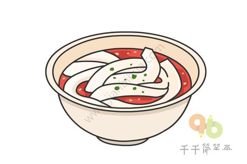 蔬菜简笔画 教你画凉粉简笔画图片 教你画凉粉简笔画图片 一碗小凉粉