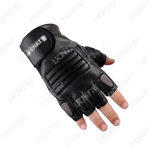特警半指皮手套