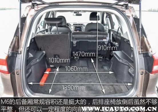 哈弗m6后备箱尺寸,哈弗m6后备箱容积多少升