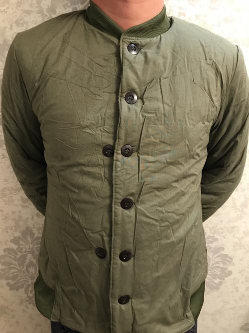 正品库存老式87式军绿黄棉袄短款棉衣纯棉布全棉花男女冬季冷库