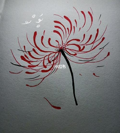 手绘 彼岸花_手绘_简笔画_文化_绘画