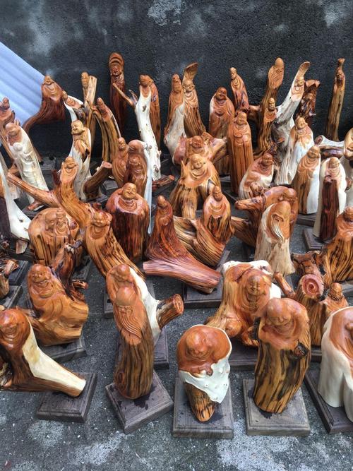 雄魄 太行崖柏根雕摆件客厅山水观音寿星木雕实木树根