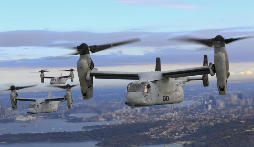 美国海军陆战队的"鱼鹰"运输机