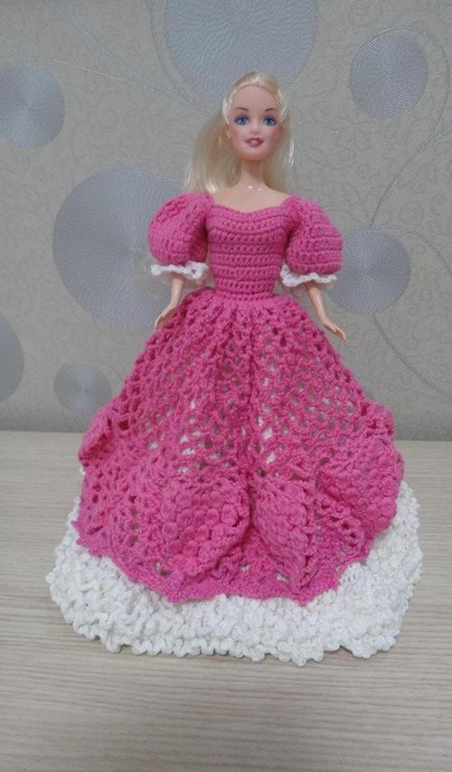 芭比娃娃钩织裙子 芭比娃娃裙子