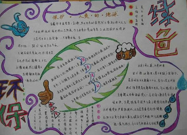 关于环保的手抄报