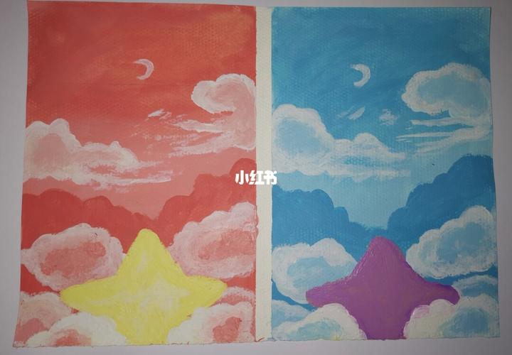 冷暖色对比._暖色_水粉画_水彩画_书籍_文化_绘画