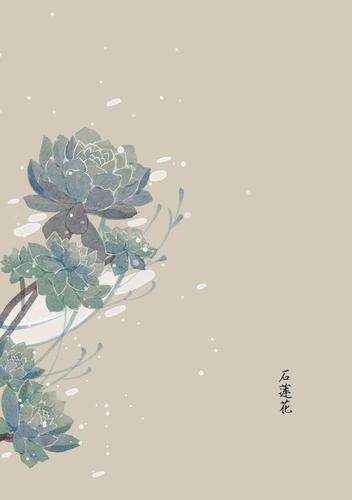 唯美古风:一组唯美的花草插画图集