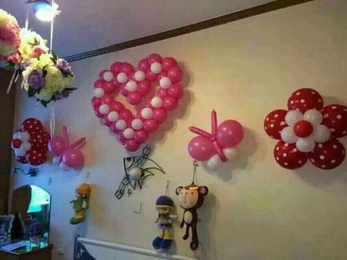 订婚宴气球布置简单