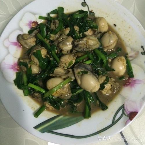 韭菜炒生蚝