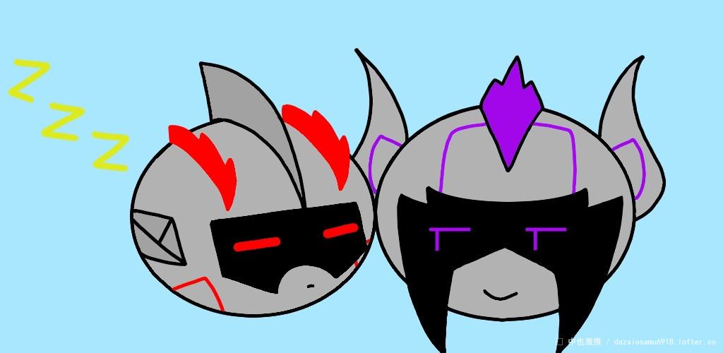 儿童画选手又来咯_(:з)∠)_ 依然是凯撒和阿卡斯团子233333