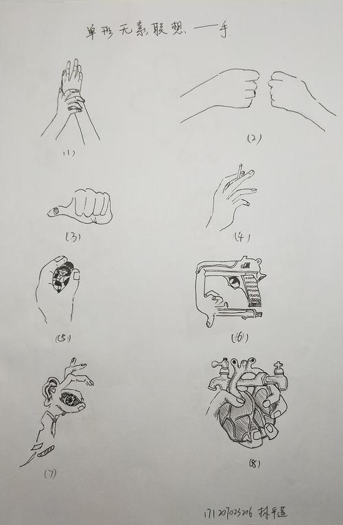 手的联想图形创意素描-在线文章阅读