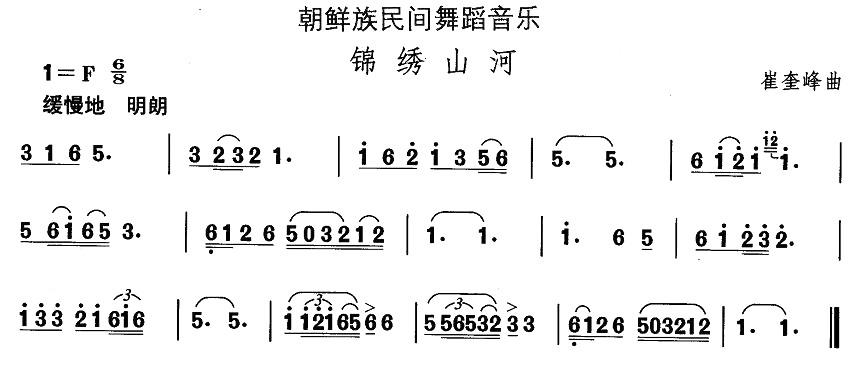 中国民族民间舞曲选十一朝鲜族舞蹈锦绣山河