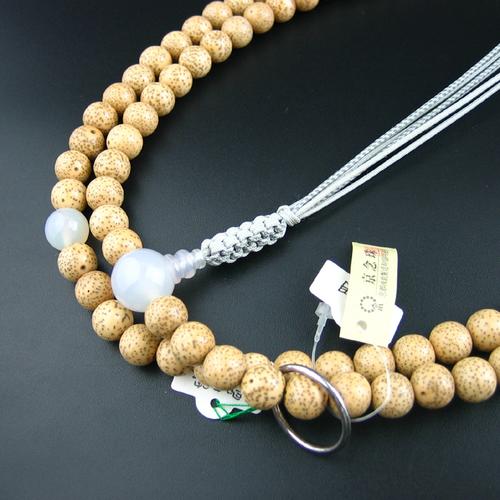 日本京都念珠原装进口曹洞宗禅宗108颗星月菩提白玛瑙佛珠