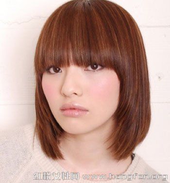 齐刘海碎发波波头