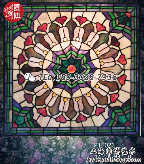 教堂彩色镶嵌玻璃蒂凡尼彩绘镶嵌玻璃彩色蒂凡尼平板玻璃圆博玻璃