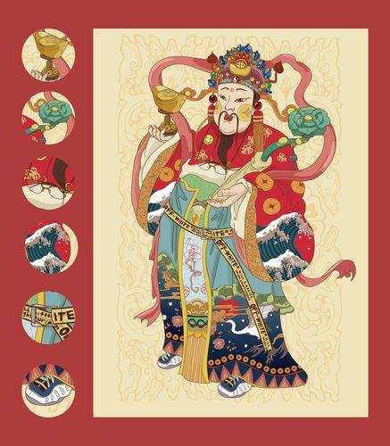 现代财神爷|插画|涂鸦/潮流|yokooouno - 原创作品