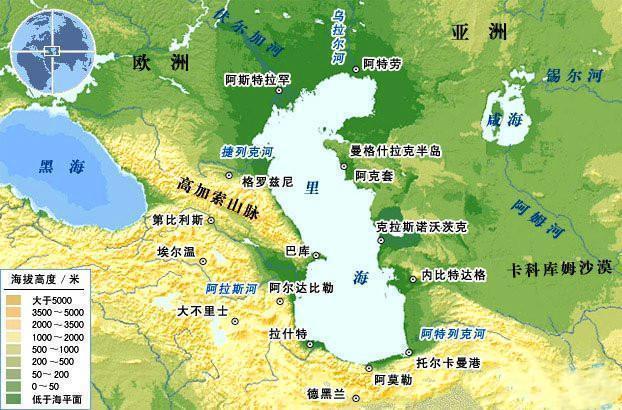 1.最大的湖泊:里海(亚洲,欧洲)386400平方公里