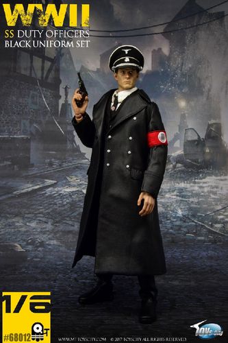 黑色军官皮衣 / officers black leather overcoat 9.