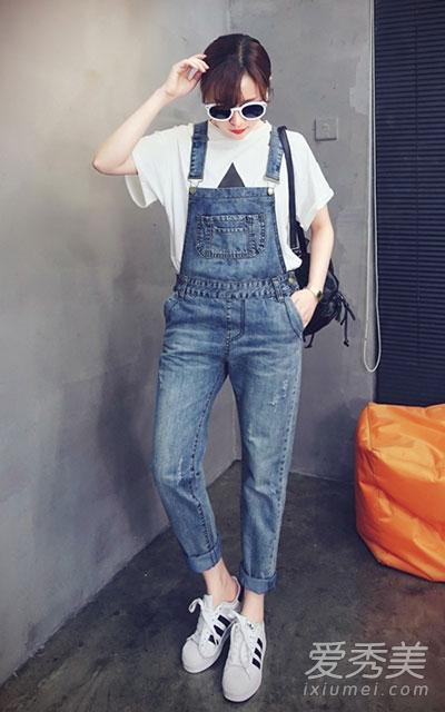 牛仔背带裤8种搭配 经典永远不过时【图】