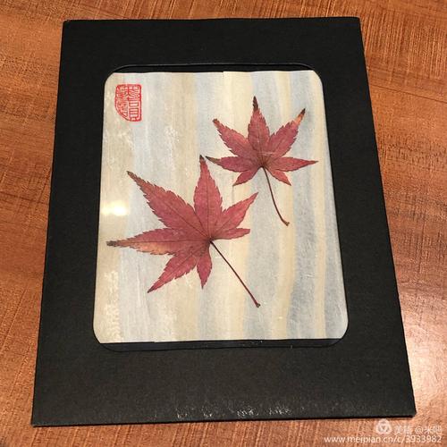 岁月留香一一自制树叶书签