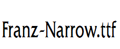 franz-narrow.ttf预览图