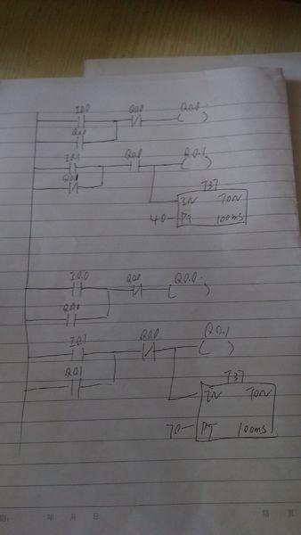 设计满足如图所示的时序图梯形图
