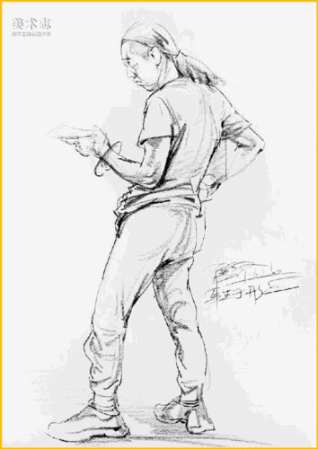 【速写】你画的人物还会东倒西歪吗?那一定是因为重心
