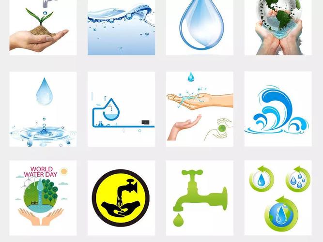 写美篇 活动开始先教师介绍国家节水标志及世界水日