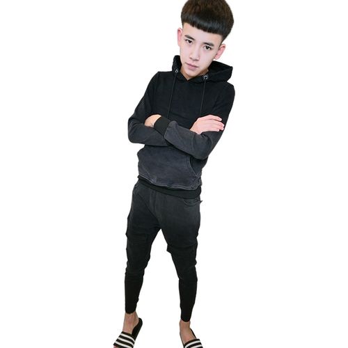 秋季新款休闲运动套装快手红人赵中阁同款青年韩版修身运动套装潮