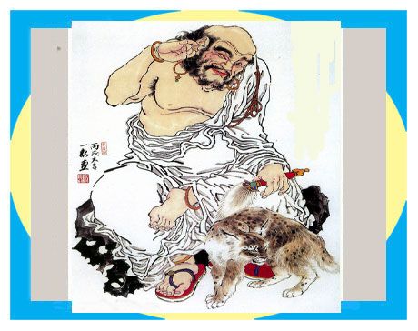 周一新手绘十八罗汉---欢喜罗汉