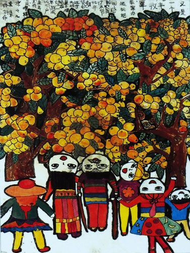 转载中国重庆合川农村获奖儿童画作品