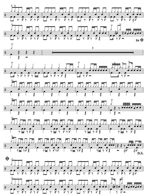 你的微笑(架子鼓谱)-f.i.