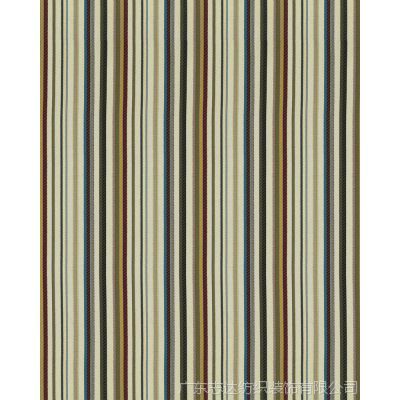 志达纺织 经典竖条纹色织沙发布料 优质全涤提花面料 marisa-e
