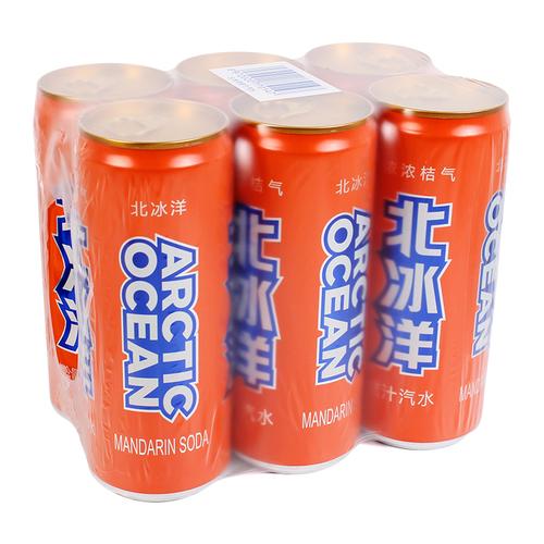 口味北冰洋汽水330mlx6桔汁橙汁酸梅汽多果汁罐装碳酸饮料