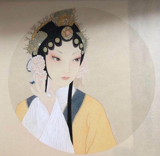 独具神韵的工笔戏曲人物肖像作品欣赏 (来自:博谦斋主人)