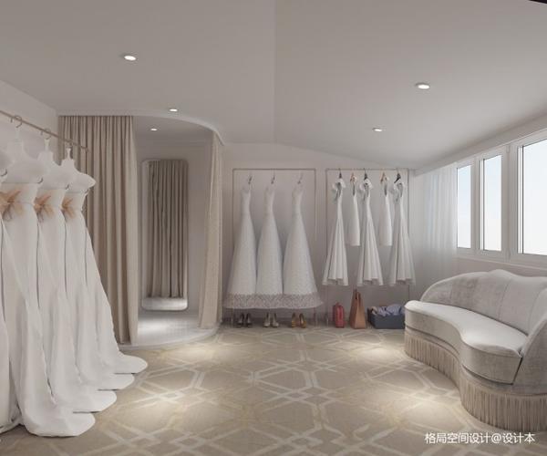 15万元商业展示90平米装修案例_效果图 - 婚纱店设计