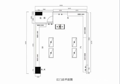 装修-江门鞋店平面图-江门市精典装修设计有限公司的设计师家园-红色