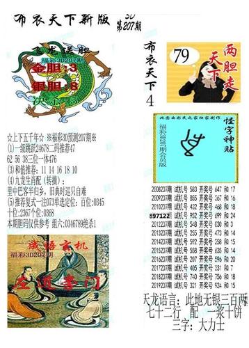 胆码杀码(6)20年207期精华福彩3d图谜总汇-天中图库