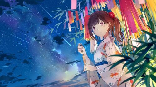 少女的夏日祭之夜,高清壁纸图片,动漫人物-回车桌面