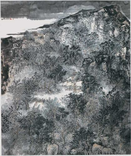 名家 黄世超 绘画 国画 山水画 - 黄世超的作品"莲花佛国大九华"