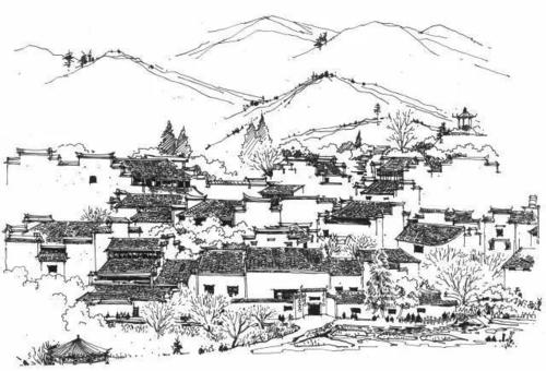 迷人的古徽州手绘 | 中国画里的世外桃源