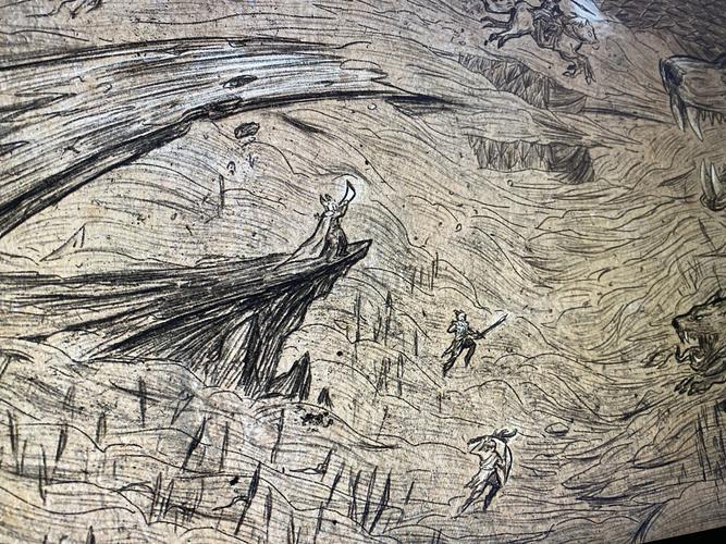 茅盾北欧神话abc封套及内页插画