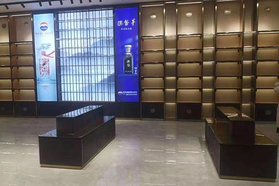 四平十二生肖酒展示柜效果图-天美誉酒柜定制