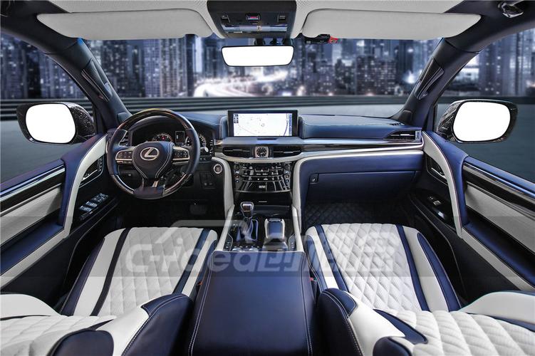 深圳雷克萨斯lx570内饰改装,豪华游艇木地板 星空顶