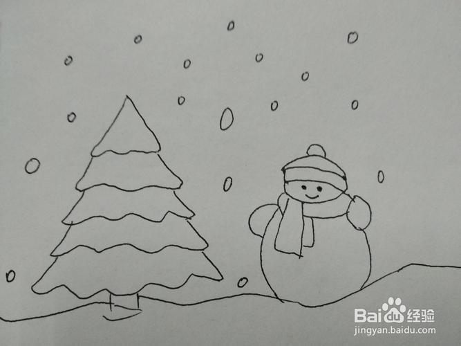 大寒节气简笔画方法
