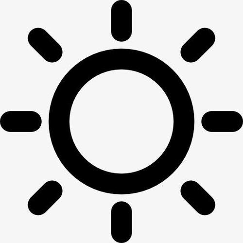 太阳晴朗天气符号图标