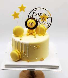 西安卡通小老虎蛋糕 生肖虎造型 西安创意巧克力膏蛋糕定制